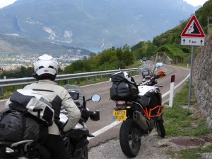 First glimpse of Lake Garda